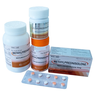 Methylprednisolone ( Vỏ sò 2 lớp trắng cam )